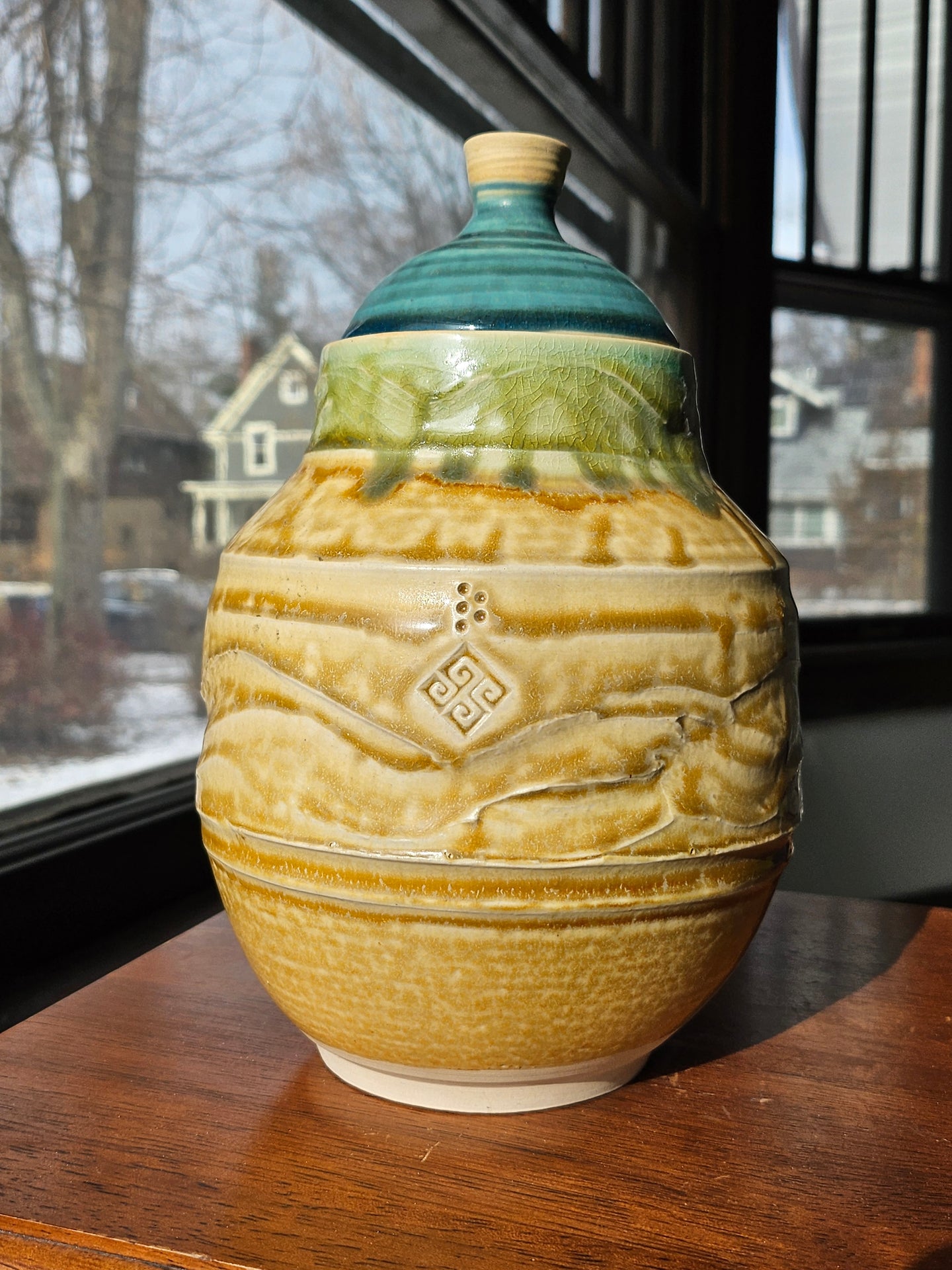 Faux Ash Jar